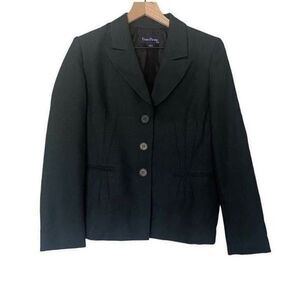 Evan Picone Size 8 Blazer Navy Blue Suit Separate Business Corporate Office